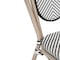 Flash Furniture Marseille Thonet French Bistro Stacking Chair, Black/White Textilene/Bamboo Print Alum Frame, 2PK 2-SDA-AD642002S-TXT-BLKWH-LTNAT-GG - alternate 9